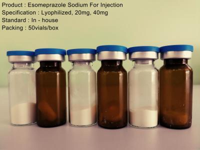 China Lyophilisierte Pulver-Einspritzung/Proton-Pumpen-Hemmnis saures Esomeprazole-Antinatrium für Einspritzung zu verkaufen