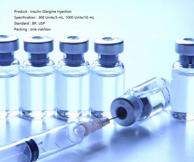 China Origem Injectio de Glargine Rdna da insulina 300 Units/3 mL, 1000 Units/10 mL à venda