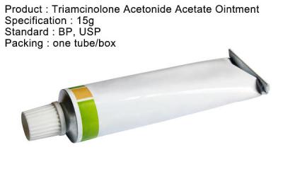 Chine Onguent d'acétonide de triamcinolone du corticostéroïde 15g USP 0,1% pour des teints à vendre