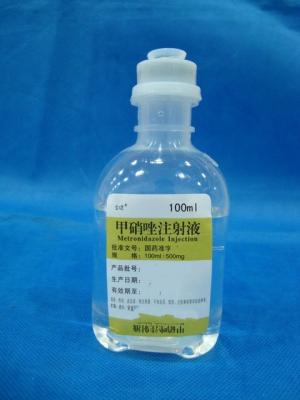 China umfangreiche Parenterals Metronidazole Einspritzungs-anaerobe Infektion 100ml/0.5g zu verkaufen