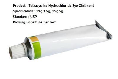 Chine Onguent ophtalmique 1% 3.5g 1% 5g d'oeil de chlorhydrate de tétracycline de médicaments à vendre