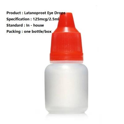 Chine Solution ophtalmique de Latanoprost 125Mcg/2.5Ml, médicament ophtalmique de Latanoprost à vendre