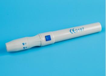 China Injection & Puncture Instrument Medical Pen Type Disposable Blood Lancet With Lancing Device White Color for sale