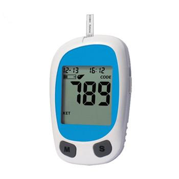 China Blood Testing Electronic Medical Equipment Ketone Glucose Meter Two Tests In One Meter for sale