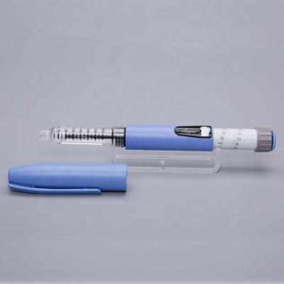 Chine Injecteur réutilisable de stylo d'insuline de 0~60 unités pour 3 ml précision légèrement douloureuse de cartouche de haute à vendre