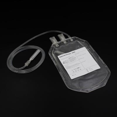 China Waterproof Medical Grade Single CPDA Blood Collection Bag Non Toxic 450ml / 500ml for sale