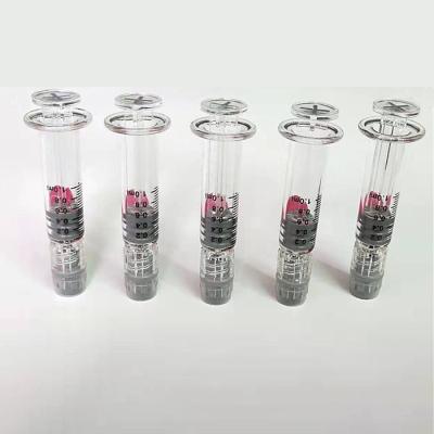 China Luer Lock Refilled 0.5ml 1ml Disposable Glass Syringe For Cbd Oil for sale