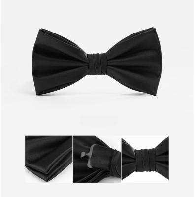 China Colorful Knitted Polyester / Wool / Silk Bow Ties With Machine Hem for sale