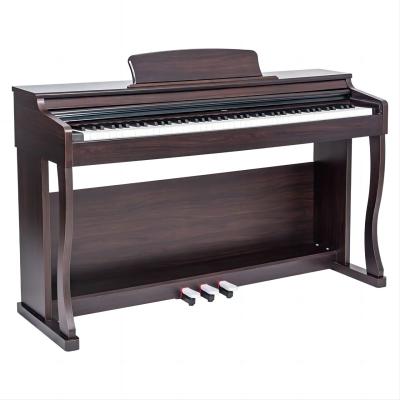 China Piano eléctrico vertical de grano de madera control de volumen luz piano digital de pie en venta