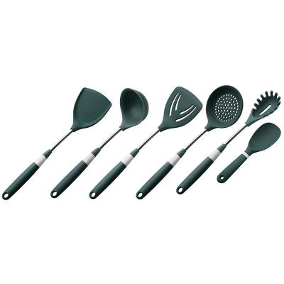 China 2021 Viable Innovative Stainless Steel Handle Kitchen Accessories Reusable Home Silicone Cookware Cookware Set for sale