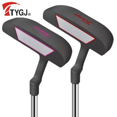 China TTYGJ Golf Club steel left handed putter low center of gravity club with aiming line R-grade putter for men and women practice clubs for sale