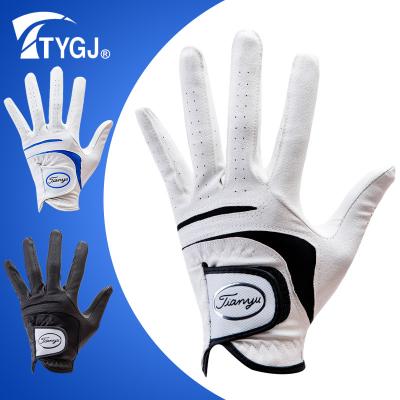 China Mens PU Leather Anti Slip Golf Glove Can Be Customized for sale