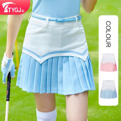 China TTYGJ Women's Golf Pleated Slim Fit Women's Short Skirt Anti-Glare Sports Pants Half Skirt 100 Breathable Clothing for sale