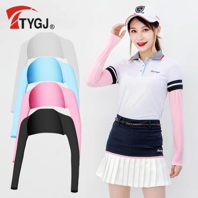 China Long Sleeve TTYGJ Golf Sun Shade Ice Protection Shawl Women's Anti-UV Sun Clothing Korean Style Ladies Golf Wear for sale