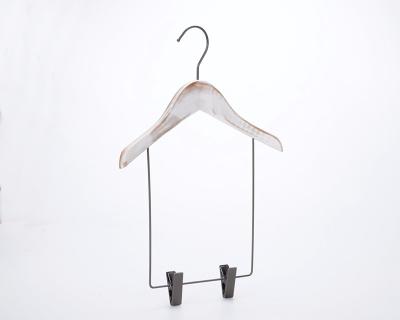 China Flat shape Inspring hangers for wooden clothes hanger divisoria baby hanger for sale