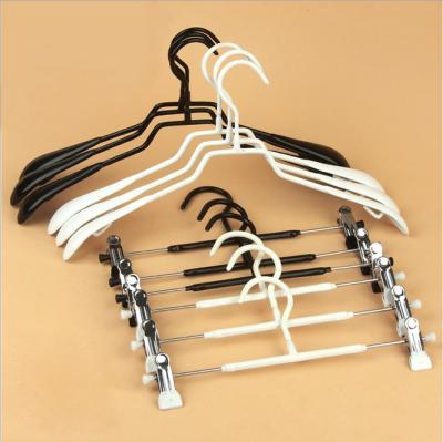 China Inspring Eco-friendly PVC Material Metal Coating Hanger For Clothes Sale for sale