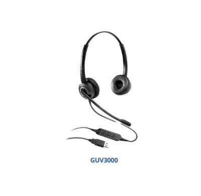 China New Products Original Grandstream HD USB Headsets With Noise Canceling MIC GUV3000 Weight: 125g for sale