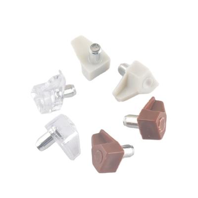 China 2021 Home Hardware Accessories Factory Price Cabinet Hardware Plastic Iron Furniture Shelf Support Pins 5Mm for sale