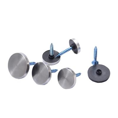 China Weidebao Modern 12 14 Mm Stainless Steel Decorative Cover Mirror Holder Round Screws Nails for sale