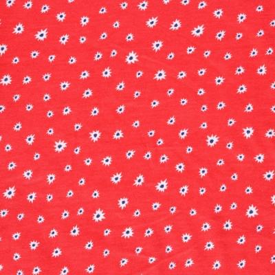 China Organic Custom High Quality Red White Dot Printed Comfy Soft Women Knitted Tank Top Fabric for sale