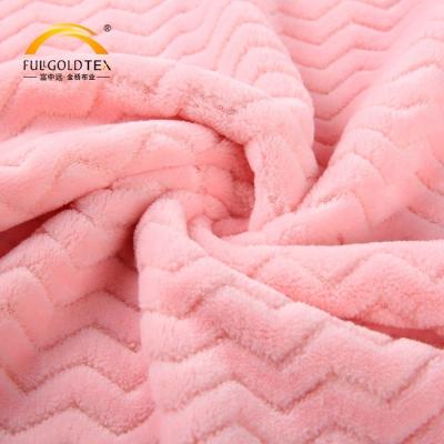 China Anti-Static Comfortable Pink Velvet Soft Upholstery Chunky Cutting Sofa Home Textile Carpet Quilt Covering Fabric For Clothes Wholesale for sale