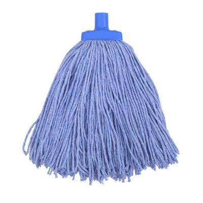 China Sustainable Cotton MOP HEAD 400G Blue color for sale