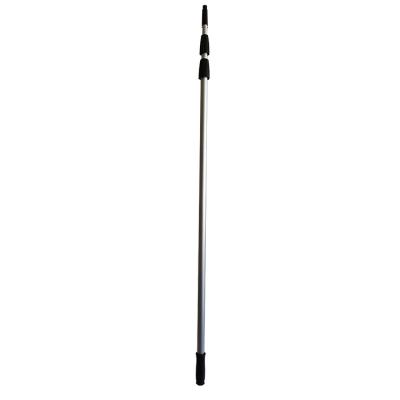 China Sustainable Janitorial Supplies Cleaning Microfiber Aluminum Telescopic Extended Handle Pole Black 406.7cm - 3 sections for sale