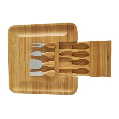 China Sustainable Bamboo Cheese Board Set For Party for sale