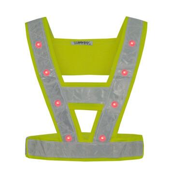 China LED FLASH MUYE Reflective Brand Fabric Safety Safety Vest High Visibility Reflective Clothing for sale