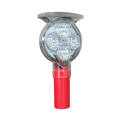 China PC+ABS MUYE Traffic Cone Flare Road Safety Cone Led Warning Light for sale