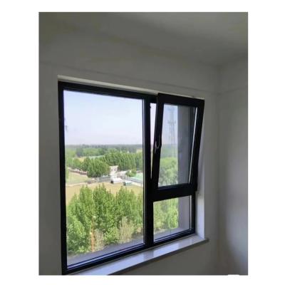 China Ventana plegable de vidrio de aleación de aluminio para puertas de vidrio de doble capa en venta