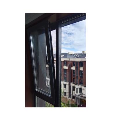 China Outdoor Vertical Awning Hurricane Aluminium Window with Heat Insulation Technology for sale