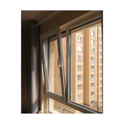 China Top Chinese Awning Windows with Double Glass and FiberGlass Screen Netting Material for sale