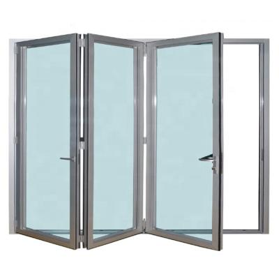 China 2023 Aluminium Folding Window with Heat Insulation Function and Low-E Tempering Glass for sale