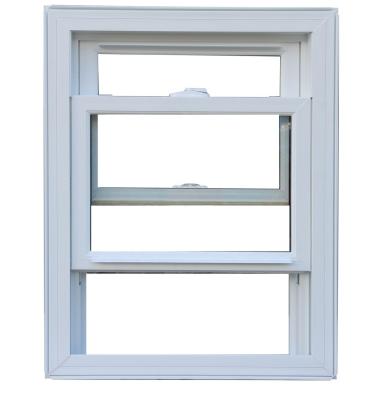 China Low-e Glass Vinyl Windows Clear Color Single Hung Window for Home Doors and Windows OEM for sale