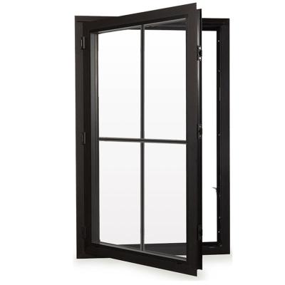 China Horizontal Opening Structure Aluminum Frame Casement Window for Tilt And Turn Windows for sale