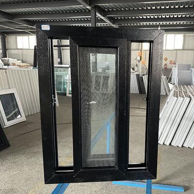 China Folding Screen Black Aluminium House Sliding Windows High Security Design Professional for sale