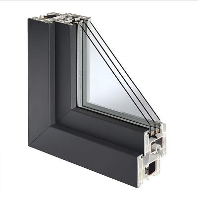 China Hurricane Impact Glass Triple Pane Windows in Sliding Open Style with Customized Size for sale