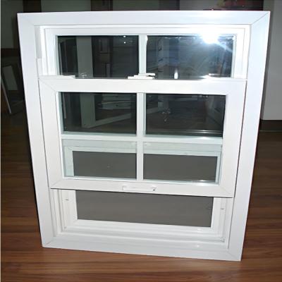 China Plastic Frame Durable American Style Upvc Vinyl Double-Hung Windows And Doors Profiles for sale