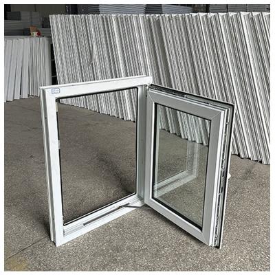 Китай Настраиваемая двойная стеклянная пластиковая рама UPVC Casement Windows для офиса и дома продается