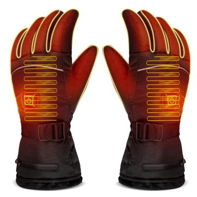 China Custom Men's Outdoor Refillable Winter Hik Snowboard Fishing Sports Mittens Motorcycle Insulated Waterproof Passionate Gloves for sale