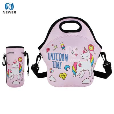 China OEM Cheapest Promotional Eco Friendly Waterproof School Neoprene Fabric Kid Lunch Bag Insulated Warm Set for sale