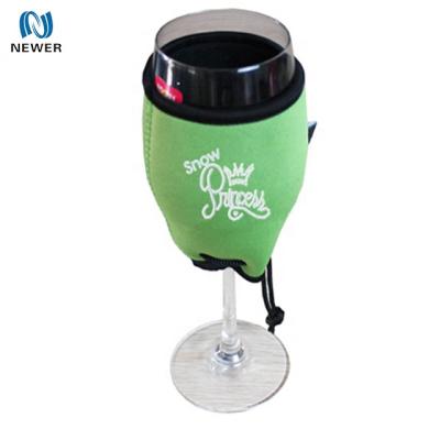 China New Fashion Waterproof Style Design Neoprene Glass Wine Cooler for sale