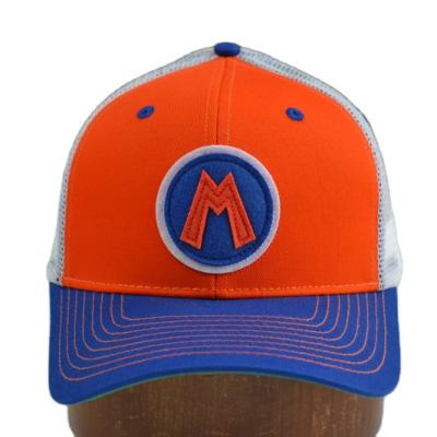 China COMMON High Quality Applique Embroidery 6 Panel Trucker Hat Hat For Young Adult for sale