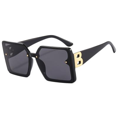 China High Quality 2023 Shape Oversized Letter B Square Trend Luxury Sunglasses For Men Women Men Retro Rectangle Sunglasses Gafas De Sol for sale