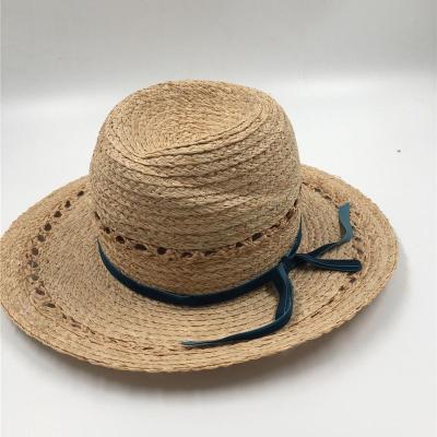 China Image Summer Soft Raffia Straw Hat For Ladies And Women for sale