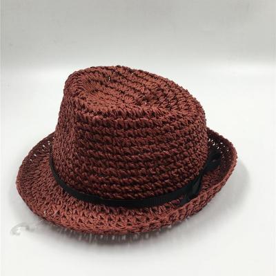 China Striped Fashion Ladies&Men Crochet Hat For Summer Beach for sale