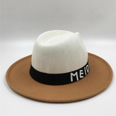 China High quality classic style wool striped felt hat for men for sale