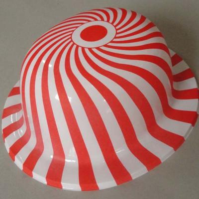 China Plastic Picture Stipe Printing PVC Holiday Party Decoration Hats for sale