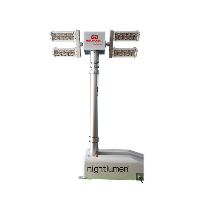 China Warehouse Truck Telescopic Mast Light Tower 600w Led Flood Light for sale